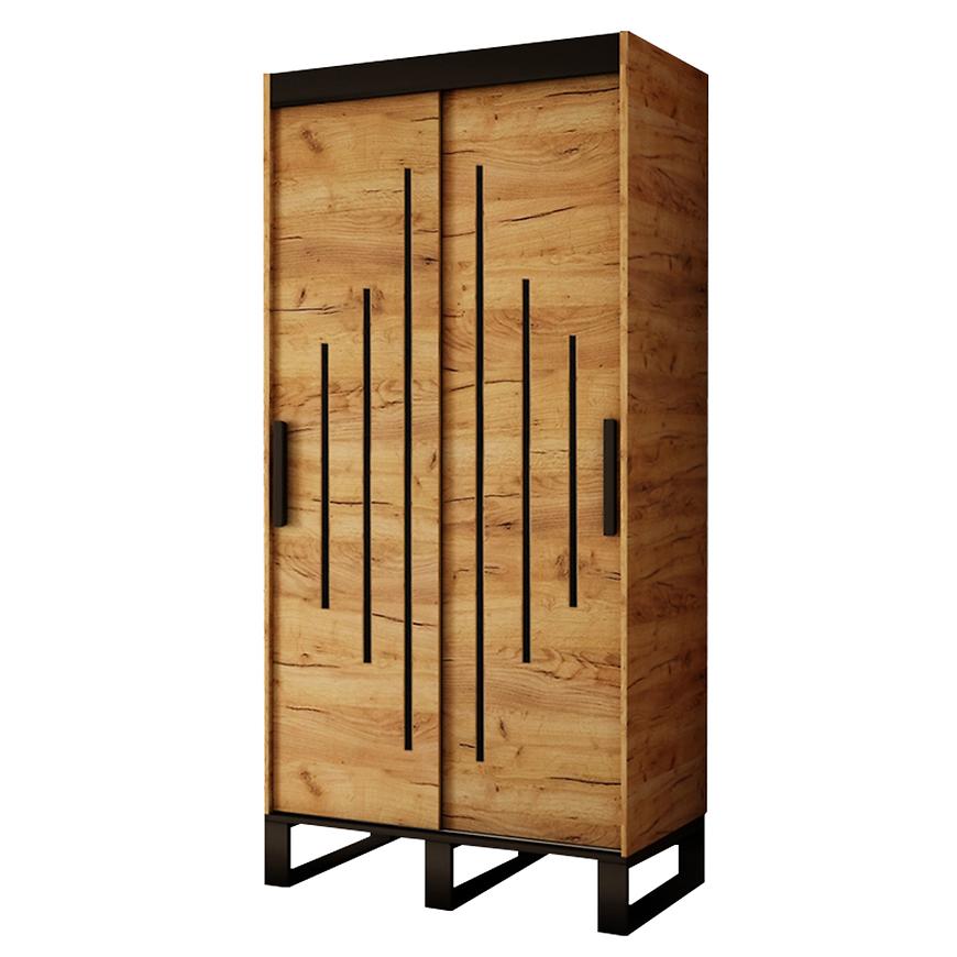 Skříň Loft Y 100 dub craft zlatý Baumax