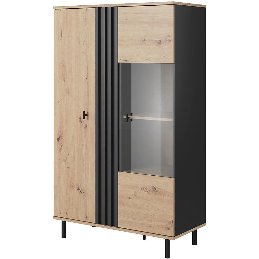 Skříňka krátké Madis A dub artisan/antracit Baumax