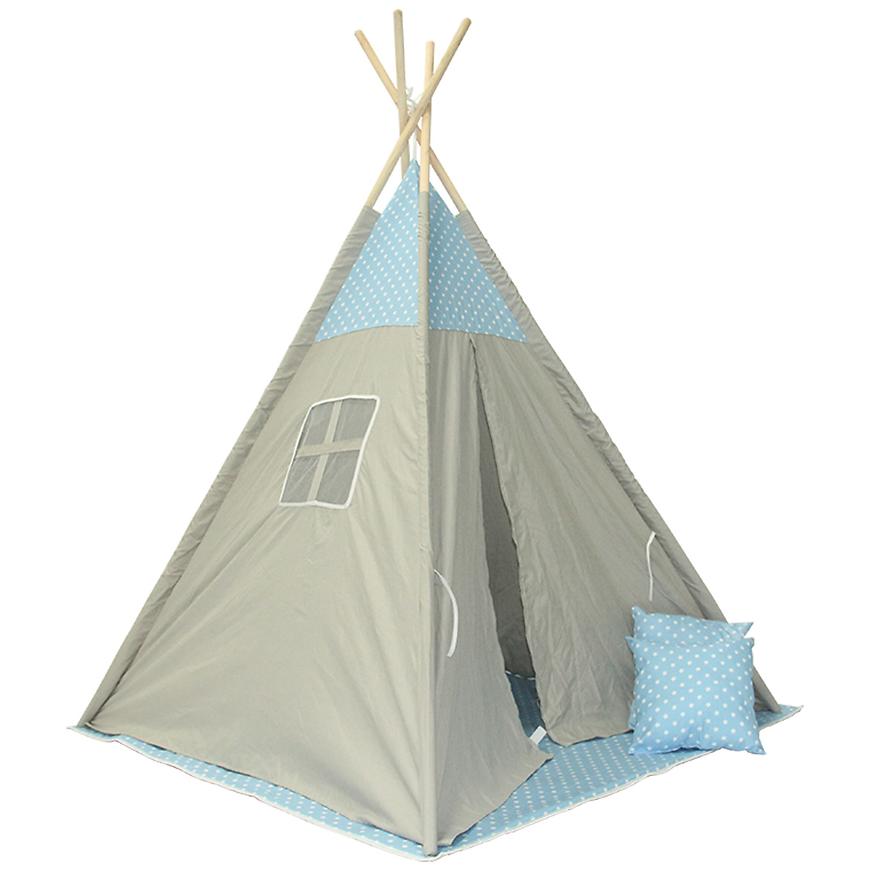 Teepee stan hvězdičky modrý Baumax