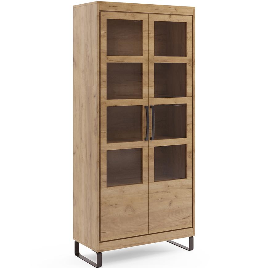 Vitrína Capri C12 craft zlatý Baumax