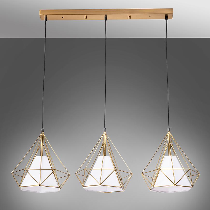 Závěsné svítidlo Hira 3 gold/white 3xE27 Baumax