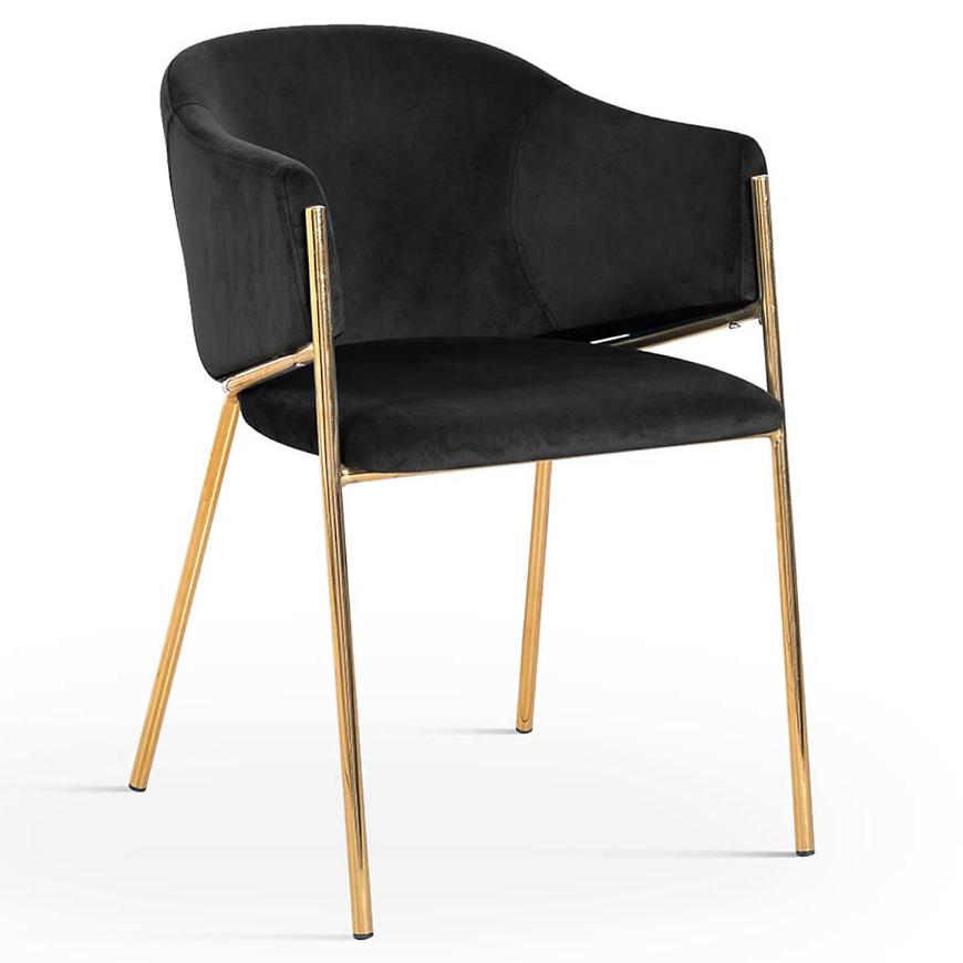 Židle Antala Černá/ Noha Zlatý Baumax