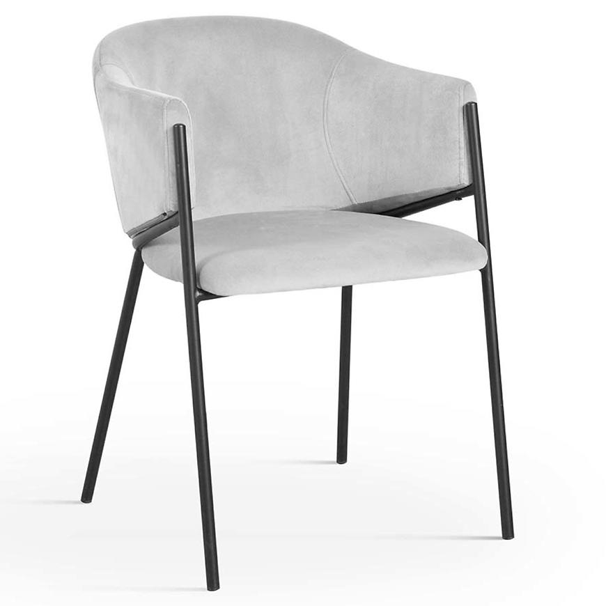 Židle Antala Světle šedá/ Noha Černá Baumax