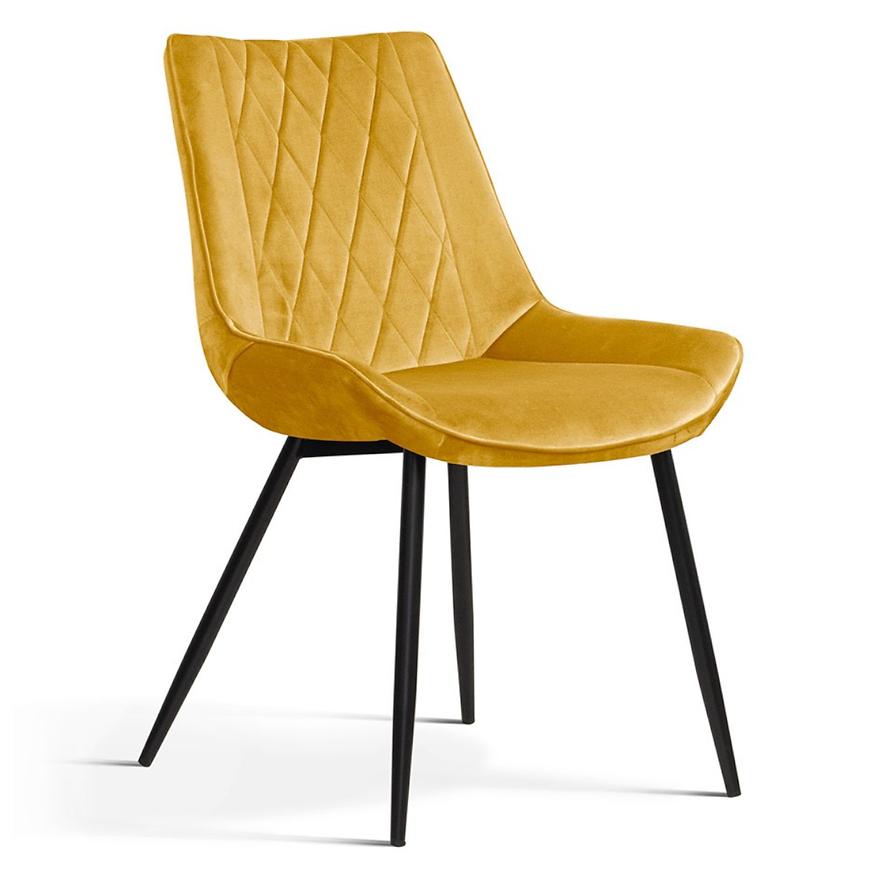 Židle Dubai Žlutá [BL68]/ Noha Černá Baumax
