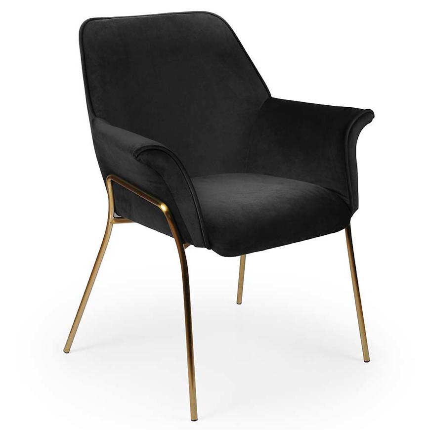 Židle Margot Černá/ Noha Zlatý Baumax