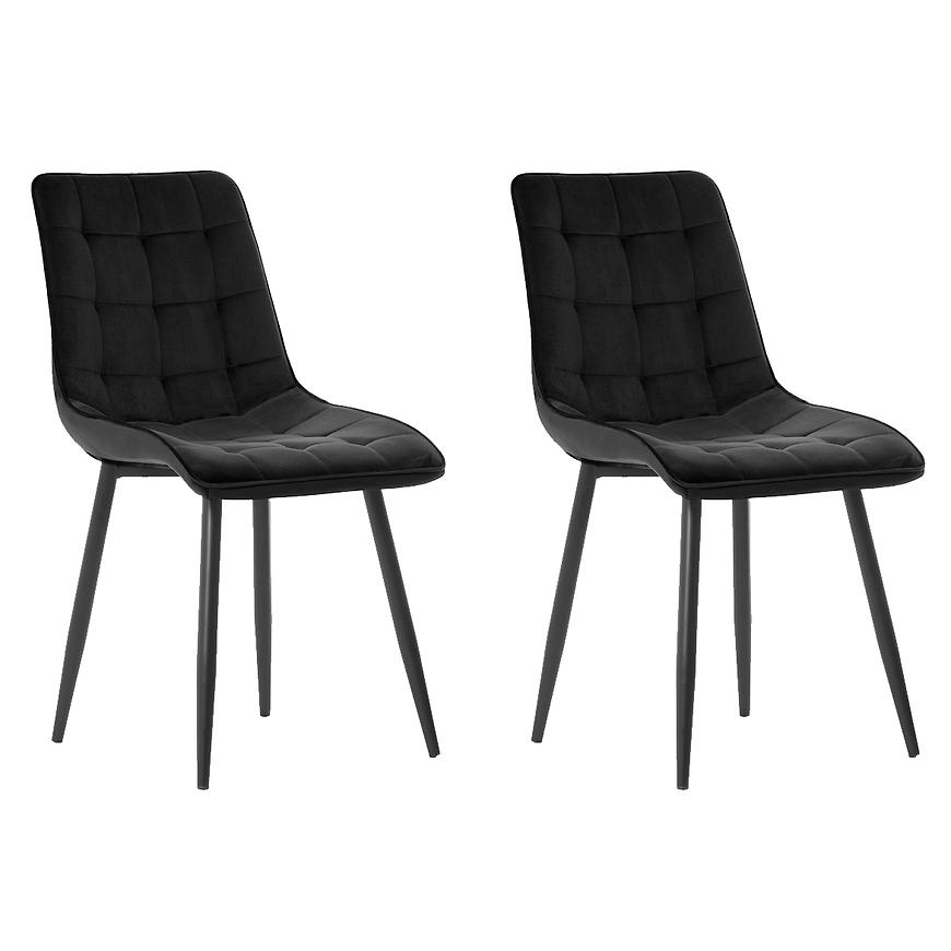 Židle Moli Černá/ Noha Černá - 2 ks Baumax