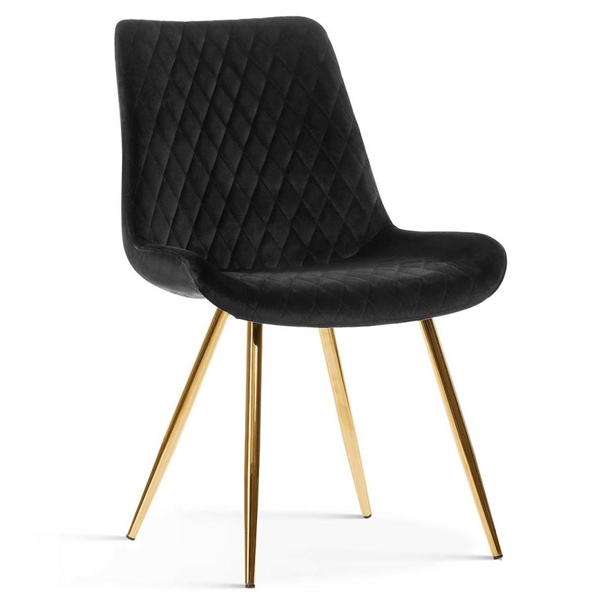 Židle Sandiego Černá/ Noha Zlatý Baumax