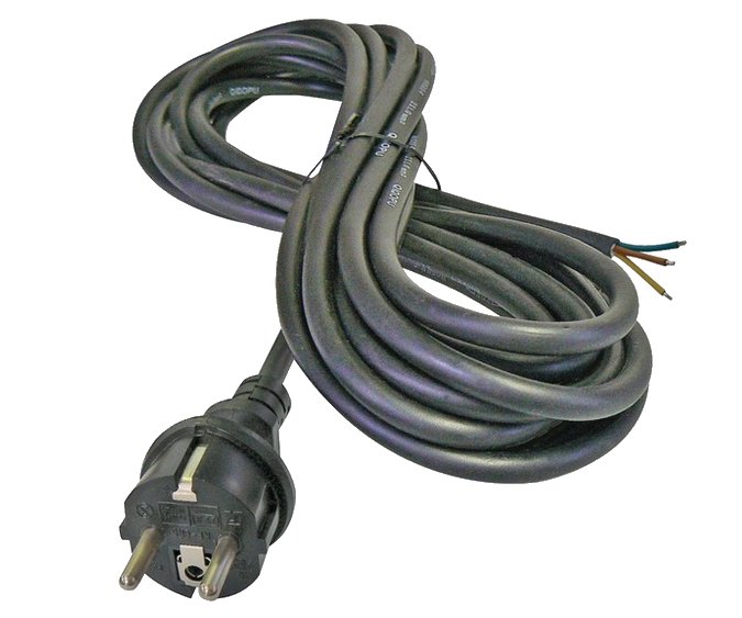 Flexošňůra gumová k ručnímu el. nářadí - 2x1 5m