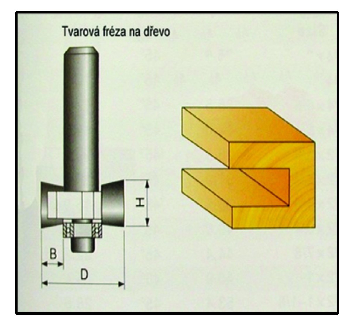 Fréza tvarová do dřeva F12 - 9