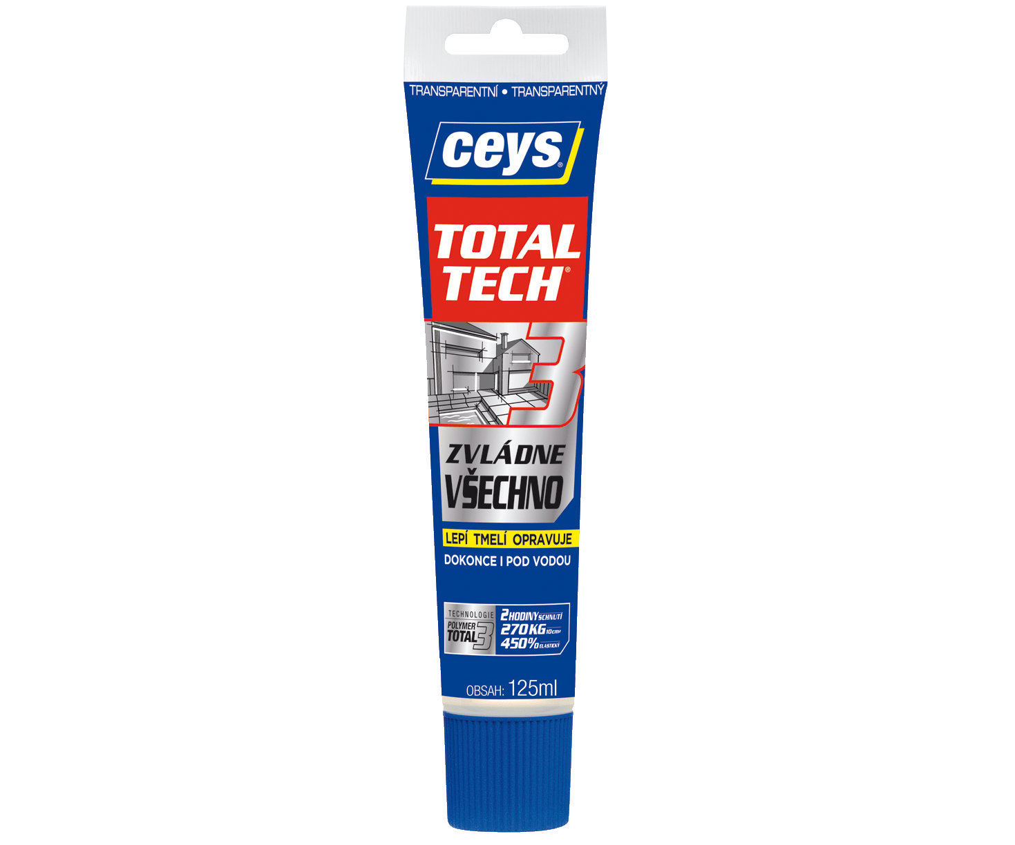 Lepidlo Ceys Total Tech - 125ml transparentní