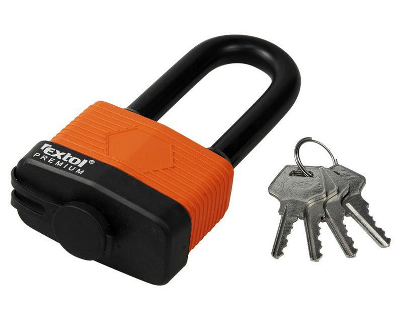 Zámek visací voděodolný dlouhé oko Extol Premium - 40mm