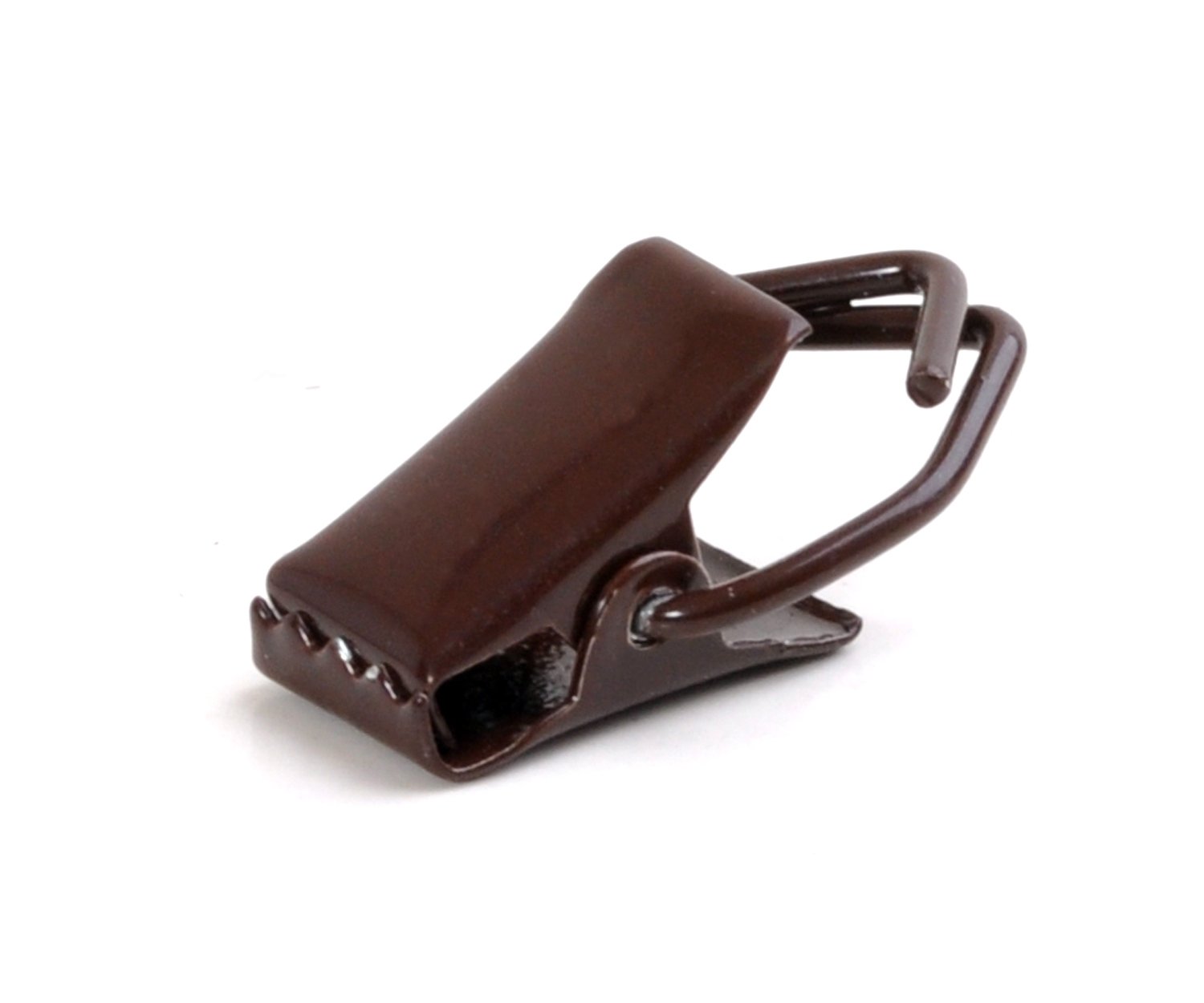 Skřipec záclonový kovový - hnědý