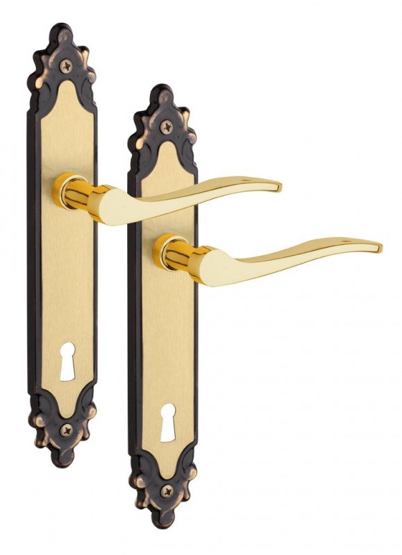 Rostex Harmonie štítové dveřní kování - klika-klika pro vložku 72mm Ti