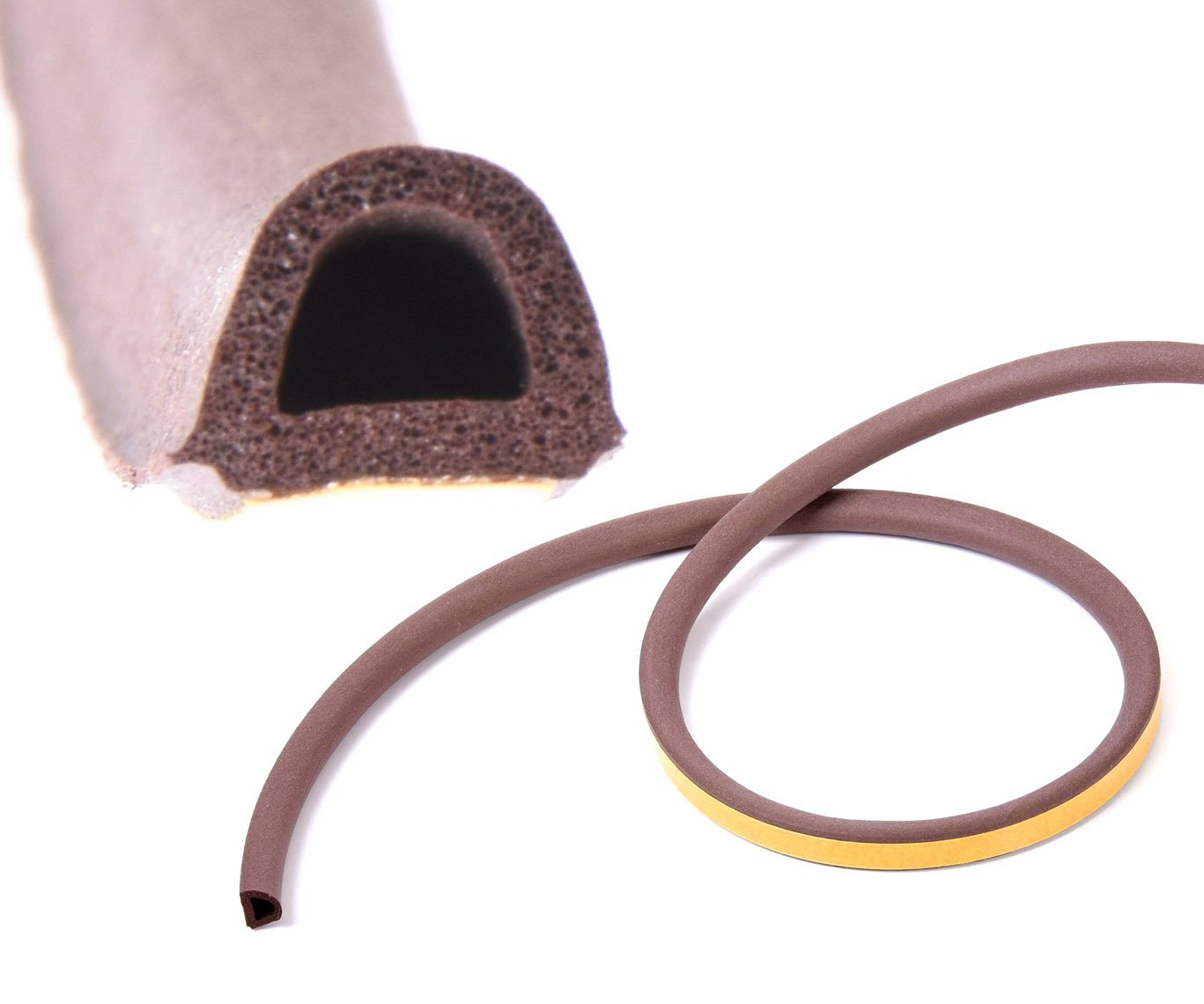 Těsnění oken a dveří D profil 9x7