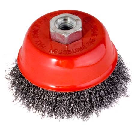 Rotační kartáč hrnkový vlnitý M14 - 100x0.3mm