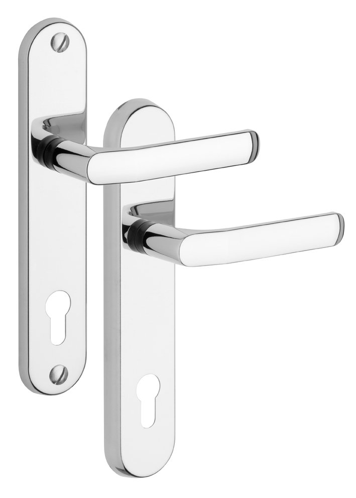 Rostex 807/O Baryt bezpečnostní kování - klika-klika 72 Nerez Mat Ti