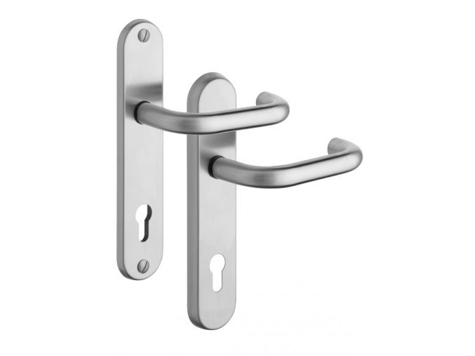 Rostex 807/O Bravo bezpečnostní kování - klika-klika 72 Nerez Mat Ti