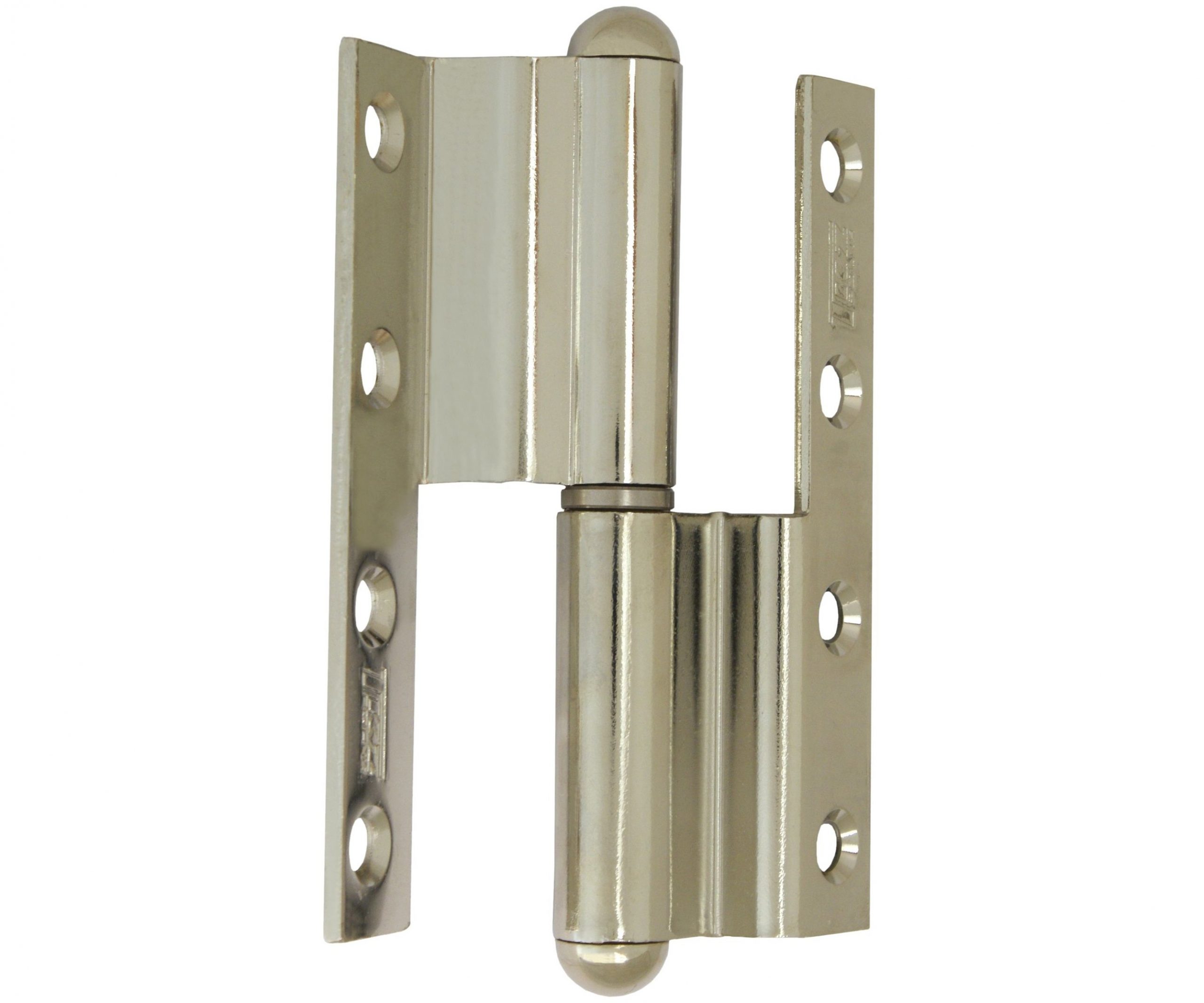 Závěs dveřní lomený 120 - levý nikl