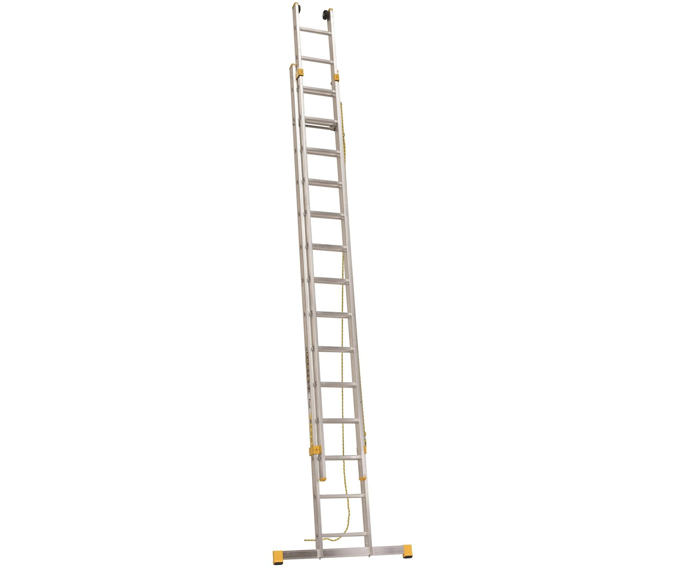 Alve Forte dvoudílný výsuvný hliníkový žebřík s lanem - 2x16 836cm FORTE 8316