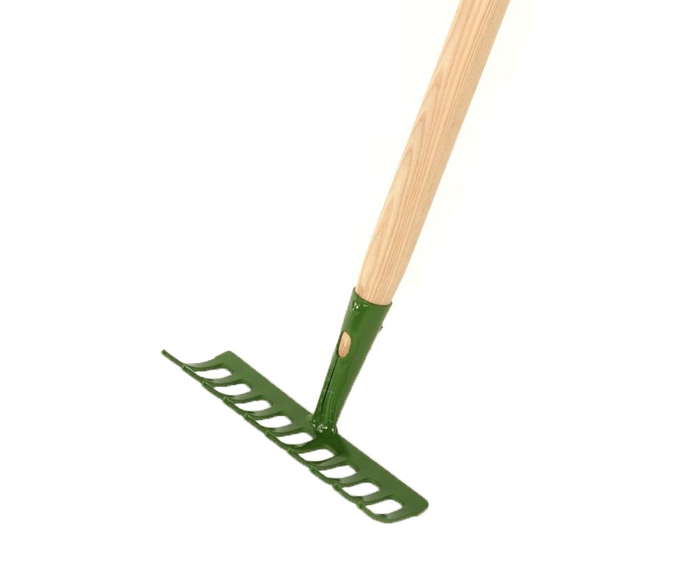 Hrábě kovové s násadou - 10 hrotů