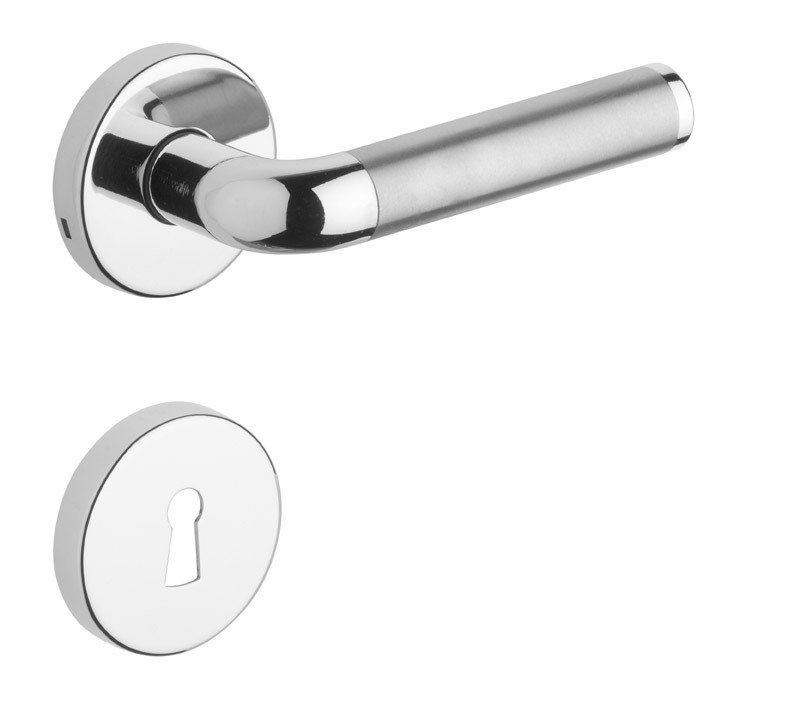 Rostex Real/SNH rozetové dveřní kování - klika - knoflík pro klíč Ti