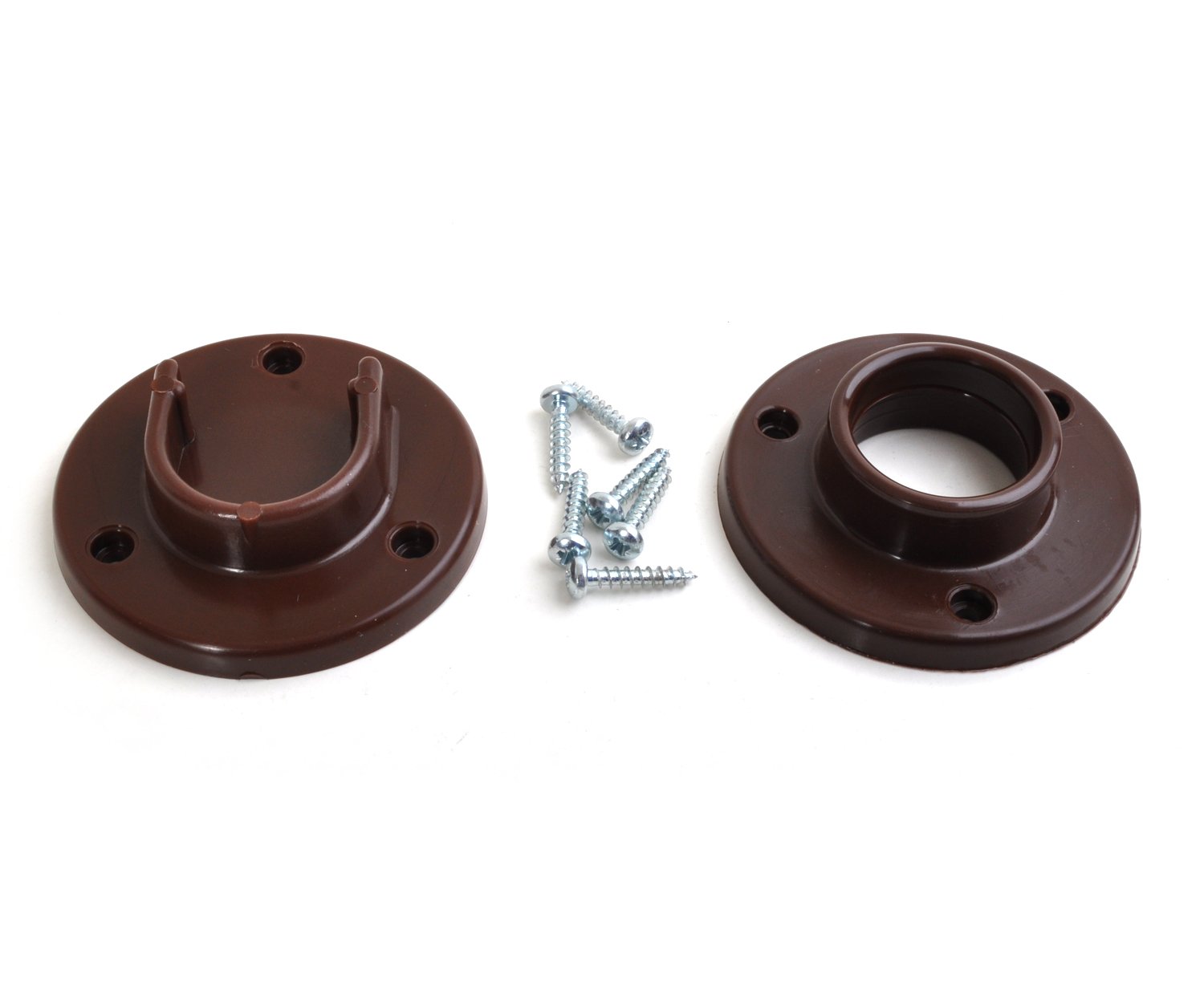 Držák šatních tyčí pár hnědý