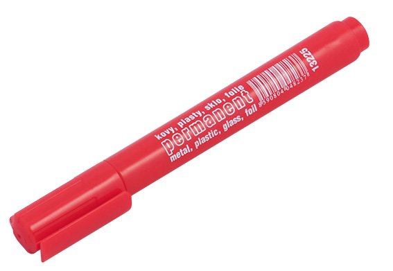 Značkovač lihový silný hrot - červená