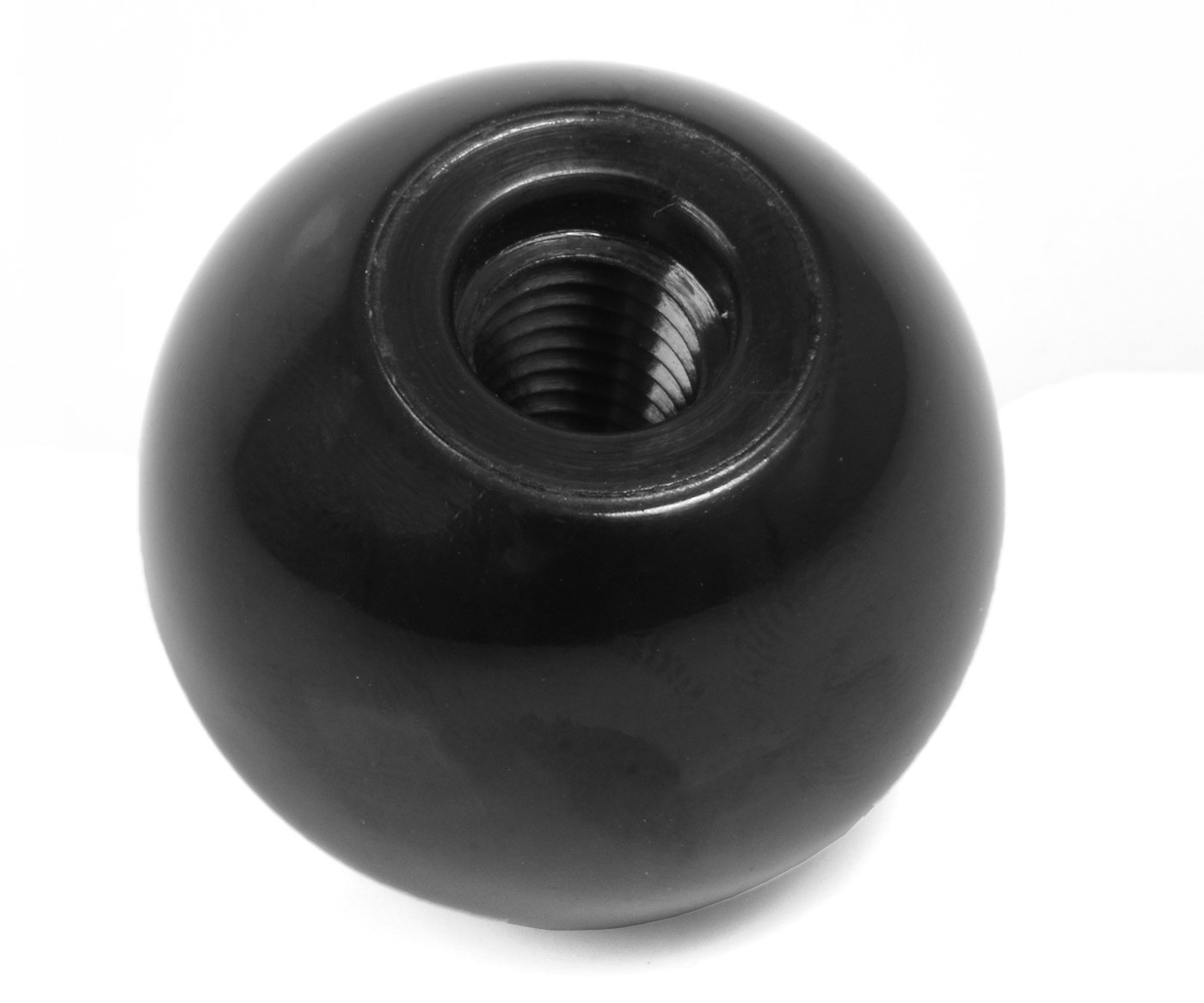 Rukojeť koule černá s plastovým závitem - M6/25mm