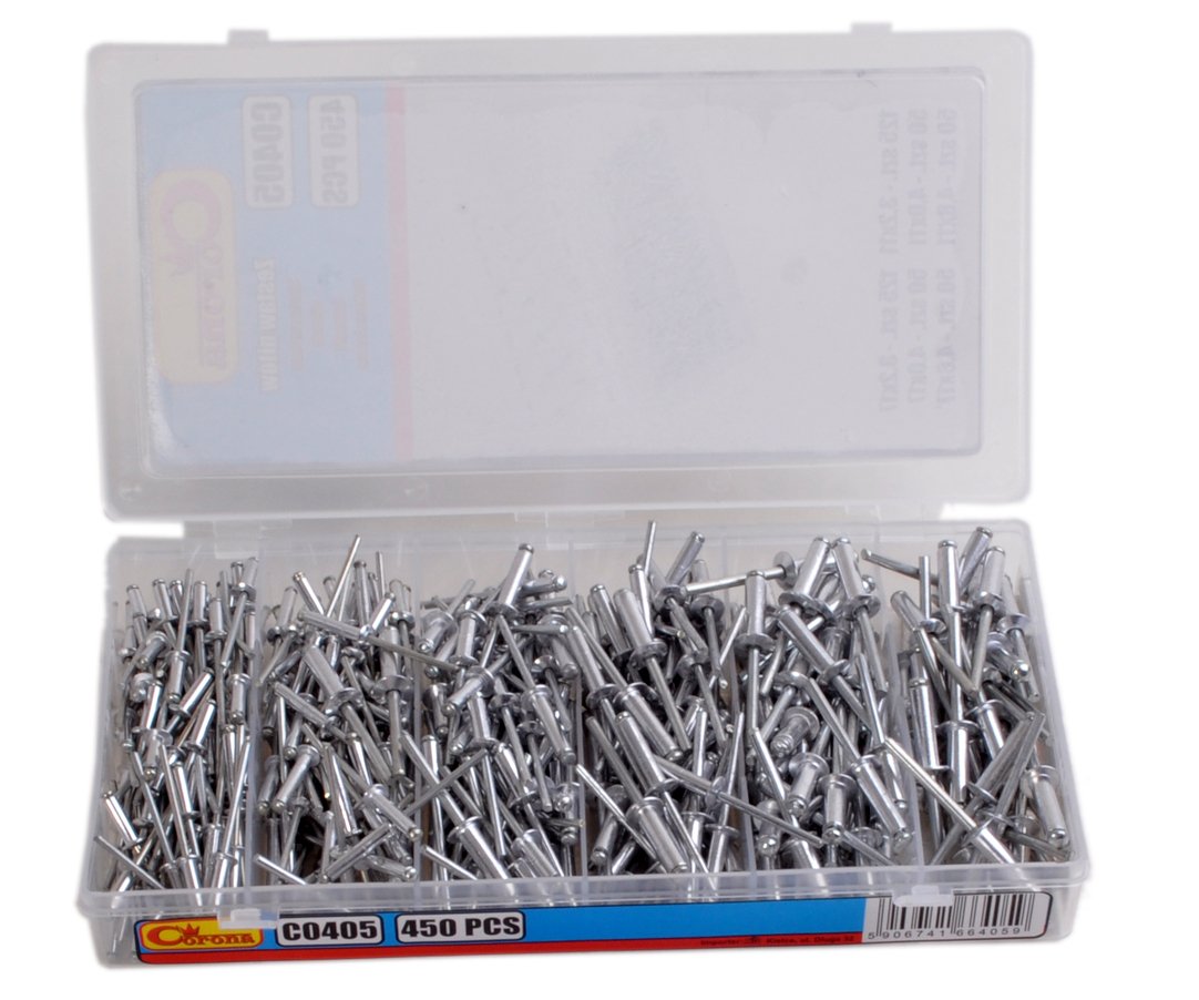 Sada trhacích nýtů 450ks 3.2-4.8mm