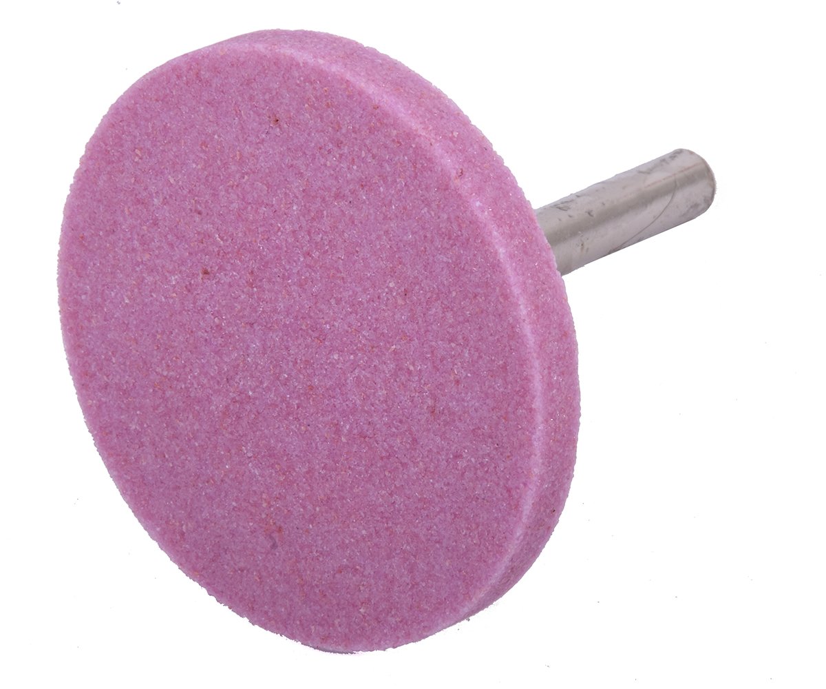 Tělísko brousicí válcové osazené Tyrolit - 98A60O6V40 50x5x6mm růžové