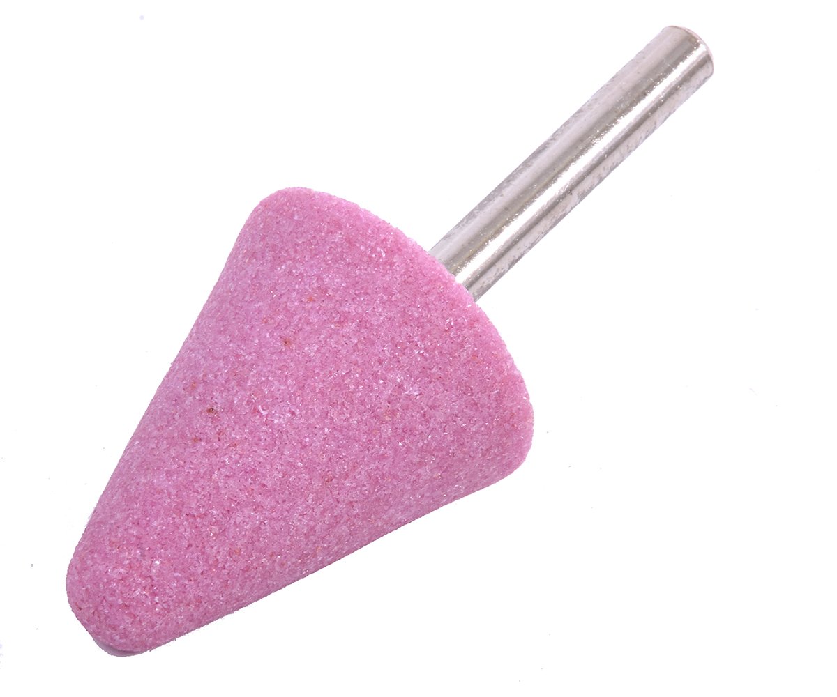 Tělísko brousicí kuželové zaoblené Tyrolit - 98A60O6V40 32x40x6mm R6 růžové