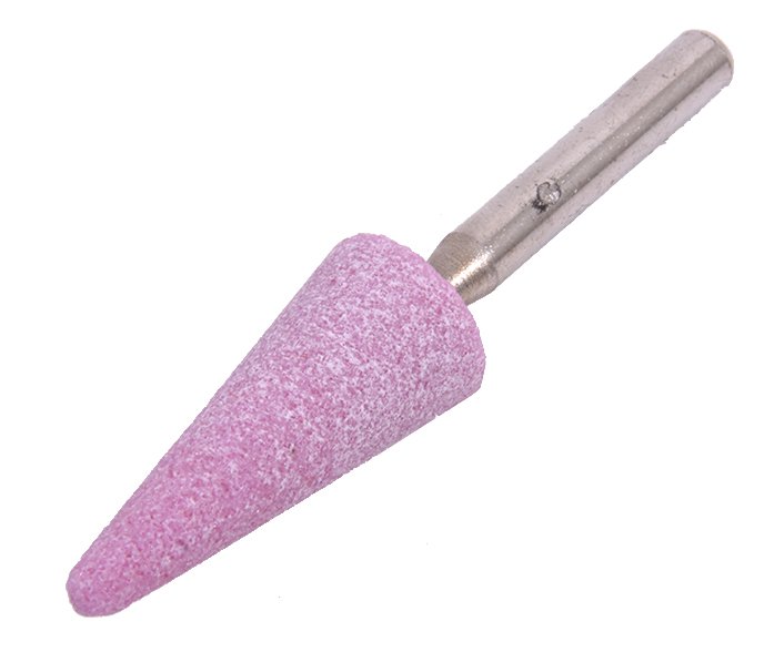 Tělísko brousicí kuželové zaoblené Tyrolit - 98A60O6V40 16x40x6mm R2 růžová