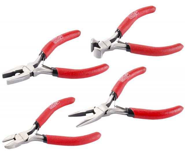 Sada kleští mini 4ks 110mm pouzdro Festa 17040