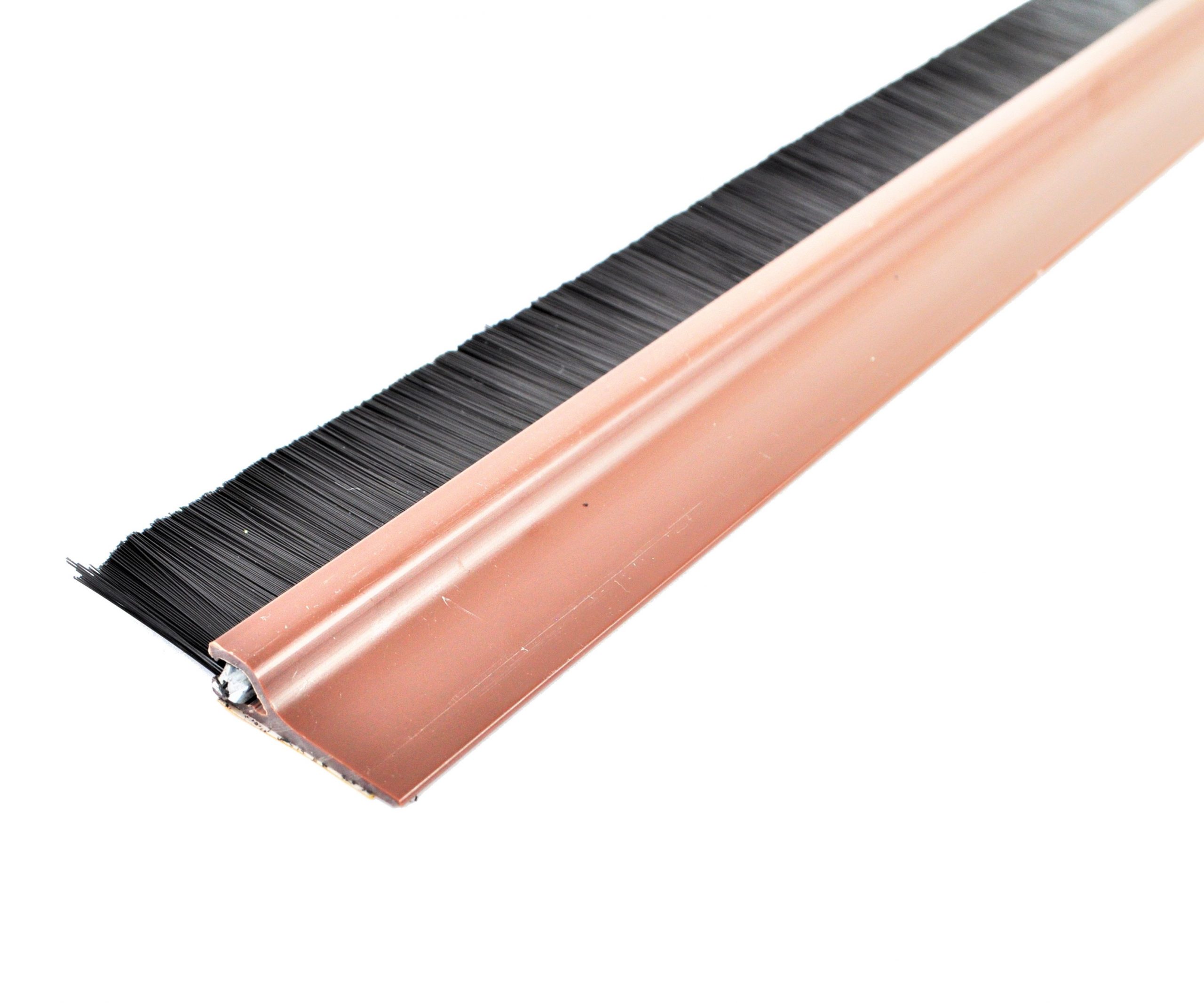 Kartáč těsnicí na dveře samolepicí 1m - hnědý