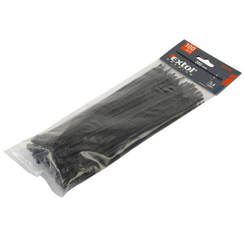 Páska stahovací černá balení - 150x3.6mm 100ks