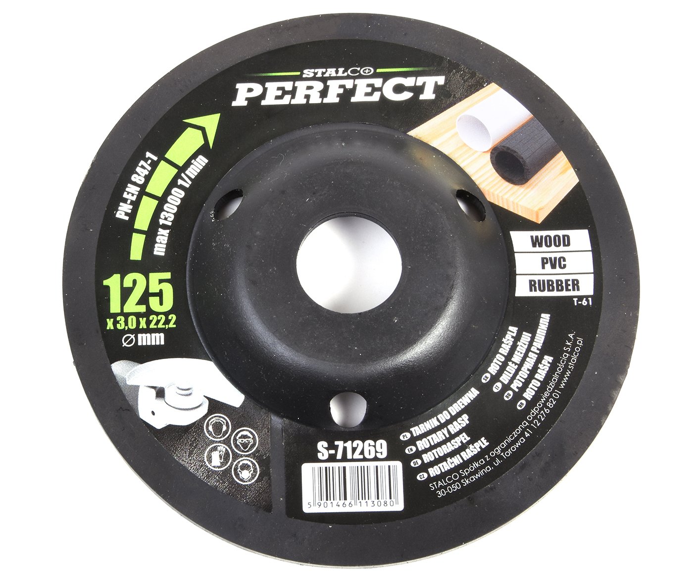 Rašple rotační 125mm Stalco Perfect