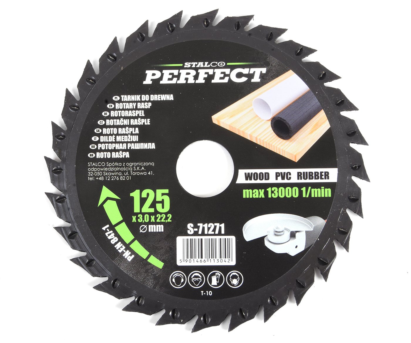 Rašple rotační pilová Stalco Perfect - S-71271 125x22