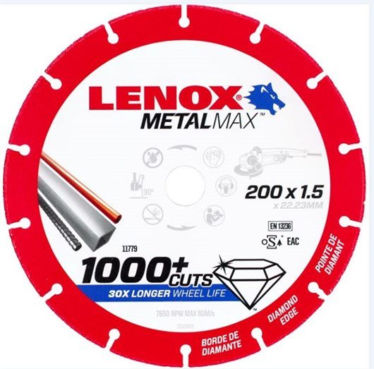 Kotouč diamantový řezný Metalmax Lenox - AG 200x22