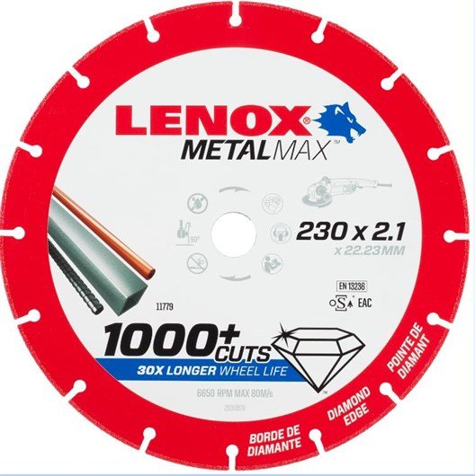 Kotouč diamantový řezný Metalmax Lenox - AG 230x22
