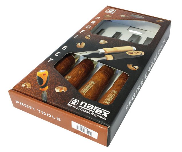 Sada plochých dlát 4ks Wood line Plus Narex 8632 - 6-26mm 8632 01