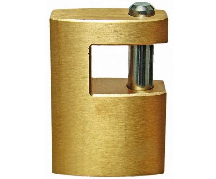 Zámek visací krytý mosaz - 60mm