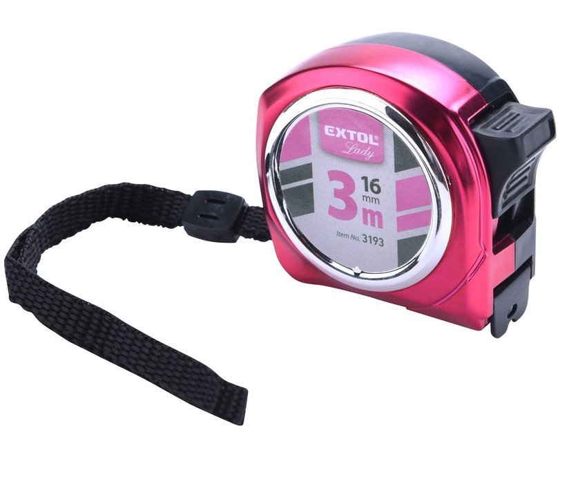Metr svinovací růžový 3m Extol Lady 3193
