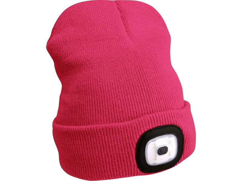 Čepice s čelovkou Extol Light - růžová