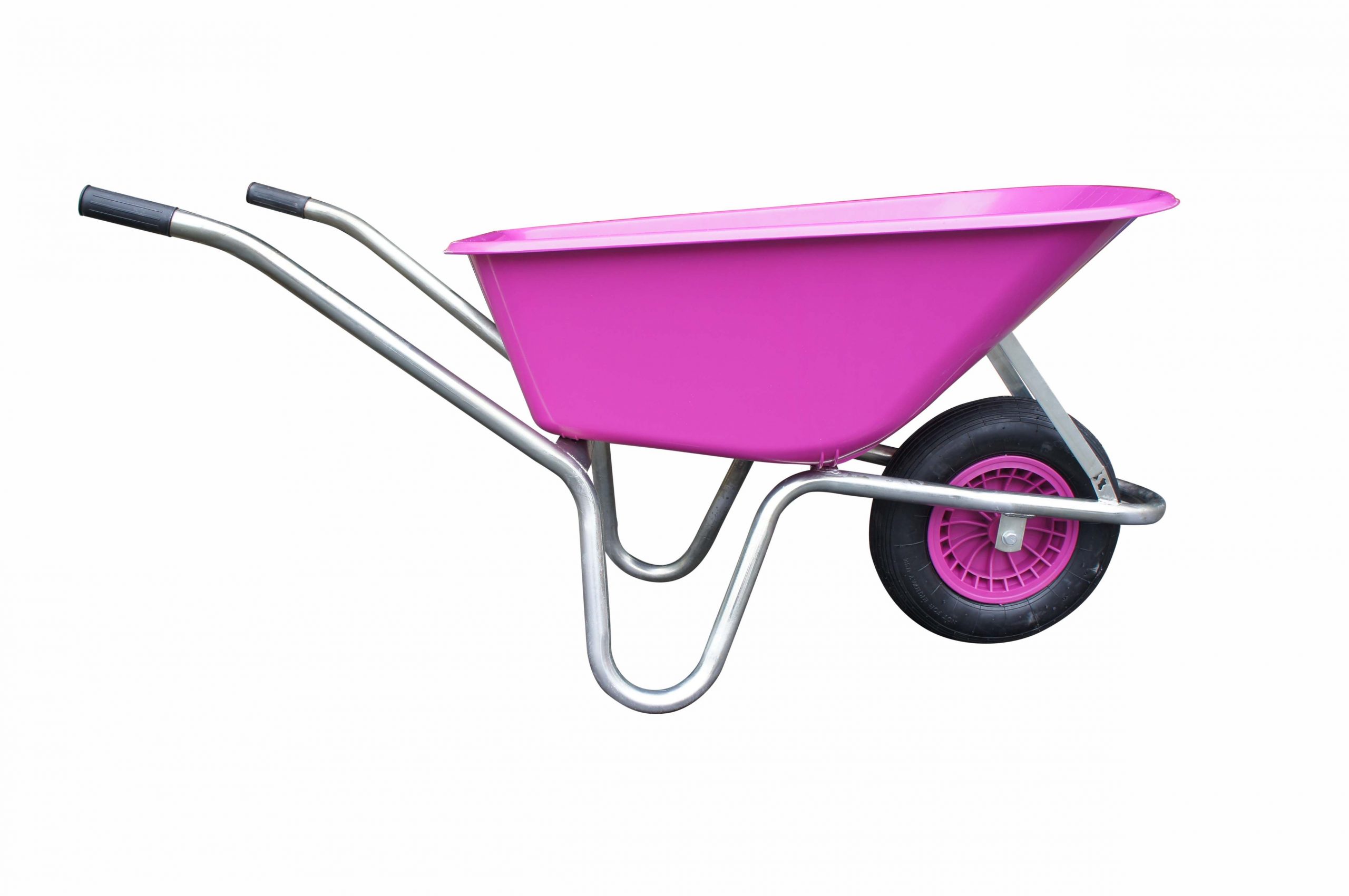 Kolečko zahradnické Livex 100l - fialové/Zn rám