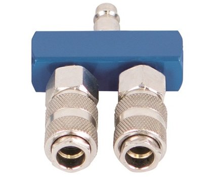 Rozbočka vzduchová 2 rychlospojky Scheppach