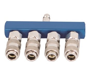 Rozbočka vzduchová 4 rychlospojky Scheppach