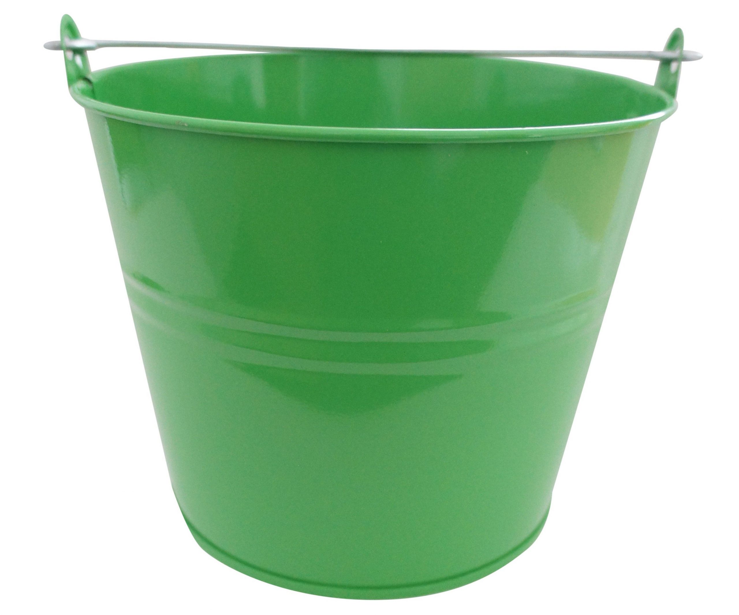 Vědro plechové lakované - 7l zelené