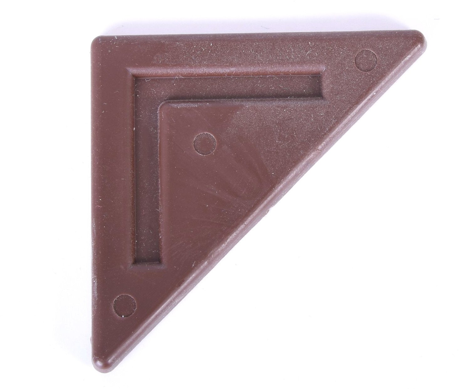 Kluzák trojúhelníkový plastový - hnědý