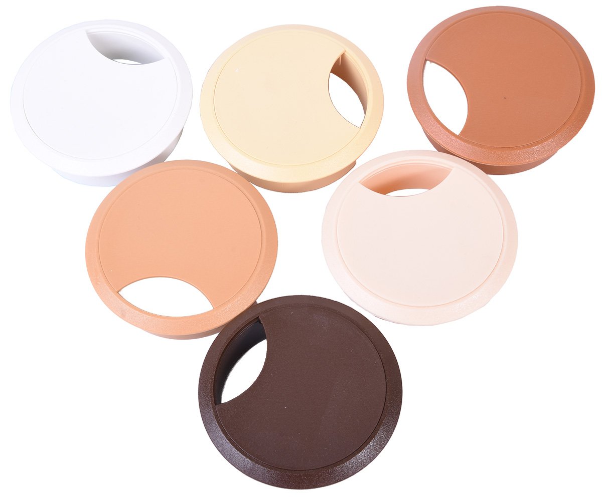 Průchodka na kabely dvoudílná 70mm - černá