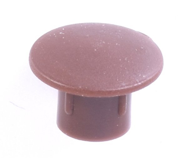 Krytka montážního otvoru 7mm - hnědá